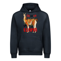 Navy christmas llama Urban Hoodie - LillyAllenDesigns