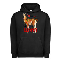 Pigment Black christmas llama Urban Hoodie - LillyAllenDesigns