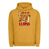 Pigment Peanut Butter christmas llama Urban Hoodie - LillyAllenDesigns