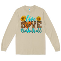 Mushroom live love basketball Long Sleeve Tee - HRA Design Shop