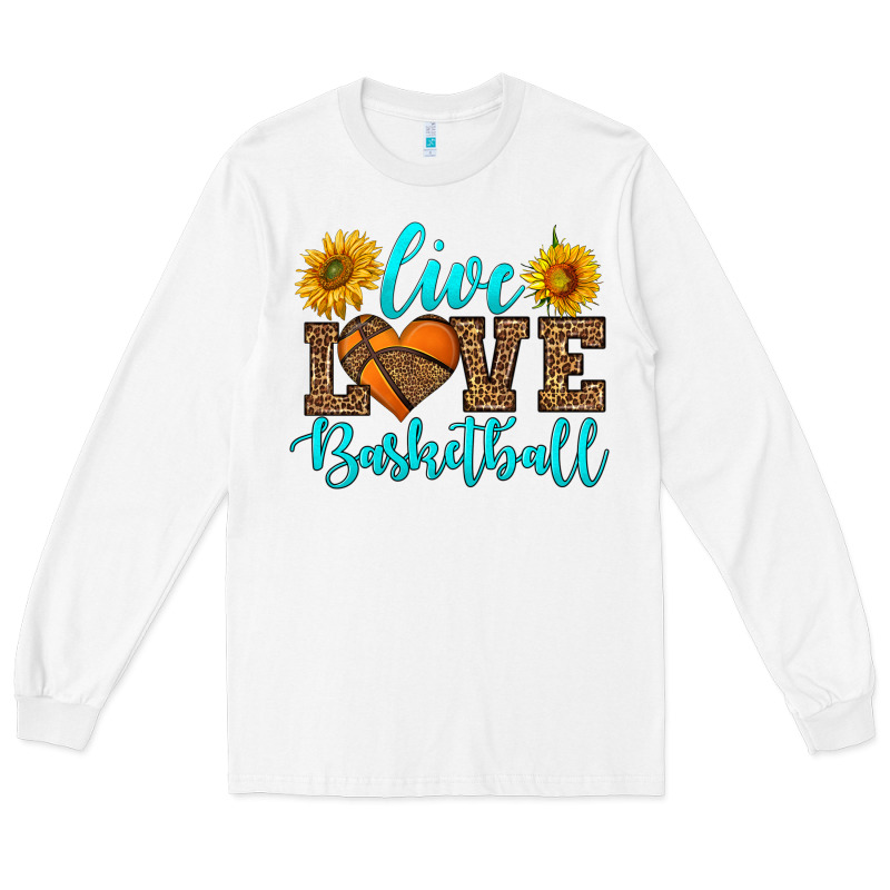 Live Love Basketball Long Sleeve Tee by HRA Design Shop | Teevron
