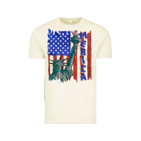 Vintage Arctic usa flag with statue of liberty Vintage Tee - texasbilliewilder