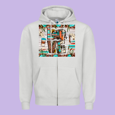 Love Camp Zipper Hoodie Designed By Jahusdesignshop