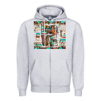 Heather Grey love camp Zipper Hoodie - JahusDesignShop