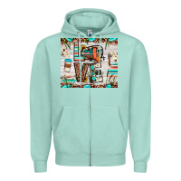 Seafoam love camp Zipper Hoodie - JahusDesignShop