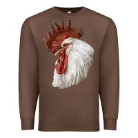 Chestnut Leghorn Rooster Head Premium Sweatshirt - LillyAllenDesigns