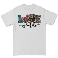 Dove Grey armed forces day love my soldier Premium Tee - Artiststas