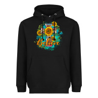 Black western belive sunflowers cross Heavyweight Hoodie - BarkalooDesign