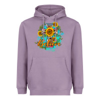 Lavender western belive sunflowers cross Heavyweight Hoodie - BarkalooDesign