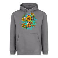 Storm western belive sunflowers cross Heavyweight Hoodie - BarkalooDesign