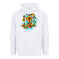 White western belive sunflowers cross Heavyweight Hoodie - BarkalooDesign