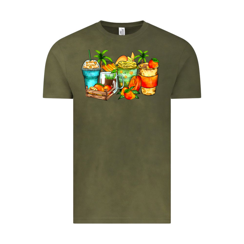 Mango Farm Fresh Coffee Cups Vintage Tee by Zillion Design Studio | Teevron