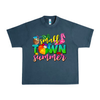 Midnight Navy small town summer tbw Urban Heavy Tee - texasbilliewilder