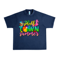 Navy small town summer tbw Urban Heavy Tee - texasbilliewilder
