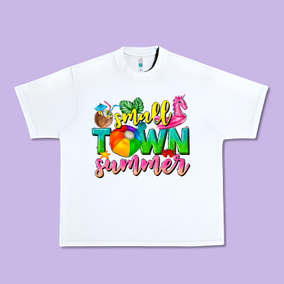 Small Town Summer Tbw Urban Heavy Tee Designed By Texasbilliewilder