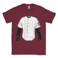 Burgundy baseball uniform fa element Classic Tee - FaDigitalArtStudio