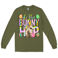 Army Green Do the bunny hop Easter Day Long Sleeve Tee - Neo Western