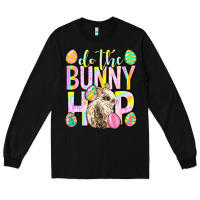 Black Do the bunny hop Easter Day Long Sleeve Tee - Neo Western