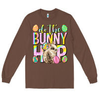 Chestnut Do the bunny hop Easter Day Long Sleeve Tee - Neo Western