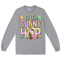 Heather Grey Do the bunny hop Easter Day Long Sleeve Tee - Neo Western