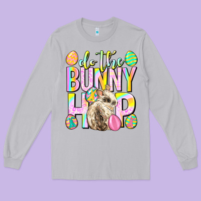 Do The Bunny Hop Easter Day Long Sleeve Tee Designed By Neo Western