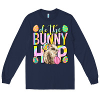 Navy Do the bunny hop Easter Day Long Sleeve Tee - Neo Western