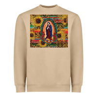 Sunflower Serape Lady Of Guadalupe Heavyweight Sweatshirt | Teevron