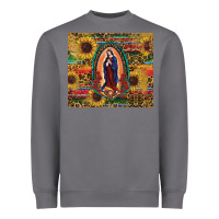 Storm sunflower serape lady of guadalupe Heavyweight Sweatshirt - RanaPortraitStore