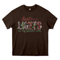 Chocolate Brown Dreaming Wine Christmas Heavy Core Tee - SublimationCraftShop