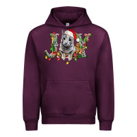Mauve Wine Russian Blue Cat Joy Urban Hoodie - LillyAllenDesigns
