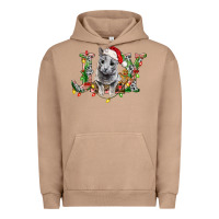 Pigment Burro Russian Blue Cat Joy Urban Hoodie - LillyAllenDesigns
