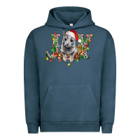Pigment Midnight Navy Russian Blue Cat Joy Urban Hoodie - LillyAllenDesigns