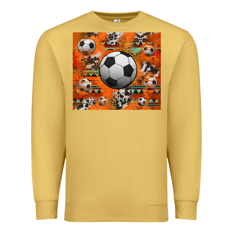 Soccer Aztec Glitter Tumbler Premium Sweatshirt by Jasminsmagicworld | Teevron