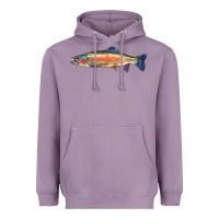 Lavender Rainbow Trout Heavyweight Hoodie - LillyAllenDesigns