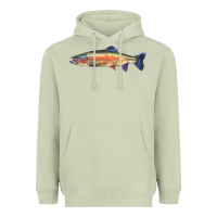Matcha Rainbow Trout Heavyweight Hoodie - LillyAllenDesigns