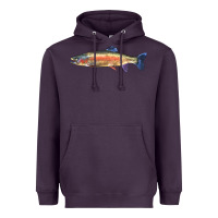 Plum Rainbow Trout Heavyweight Hoodie - LillyAllenDesigns