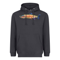 Smoke Rainbow Trout Heavyweight Hoodie - LillyAllenDesigns