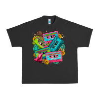 Pigment Black 90's country cassette tapes Urban Heavy Tee - Zillion Design Studio