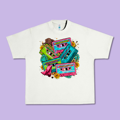 90's Country Cassette Tapes Urban Heavy Tee Designed By Zillion Design Studio