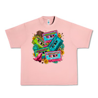 Salmon 90's country cassette tapes Urban Heavy Tee - Zillion Design Studio