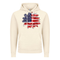 Vintage Artic american flag sunflower Vintage Hoodie - MaliasSmallBusiness