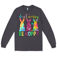 Smoke Don't worry be hoppy Easter Day Long Sleeve Tee - Neo Western