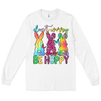 White Don't worry be hoppy Easter Day Long Sleeve Tee - Neo Western