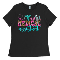 Black medical assistant Ladies Tee - AdoDesignShop