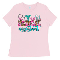 Bubblegum Pink medical assistant Ladies Tee - AdoDesignShop