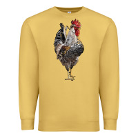 Antique Gold cream legbar rooster Premium Sweatshirt - LillyAllenDesigns
