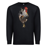 Black cream legbar rooster Premium Sweatshirt - LillyAllenDesigns