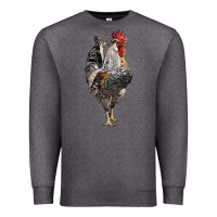 Charcoal Heather cream legbar rooster Premium Sweatshirt - LillyAllenDesigns