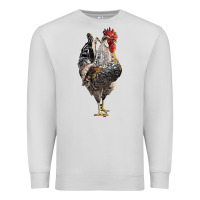 Dove Grey cream legbar rooster Premium Sweatshirt - LillyAllenDesigns