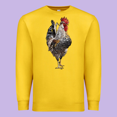 Cream Legbar Rooster Premium Sweatshirt Designed By Lillyallendesigns